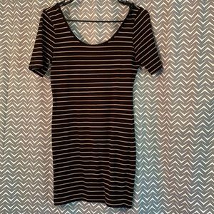 Striped Body Con Dress